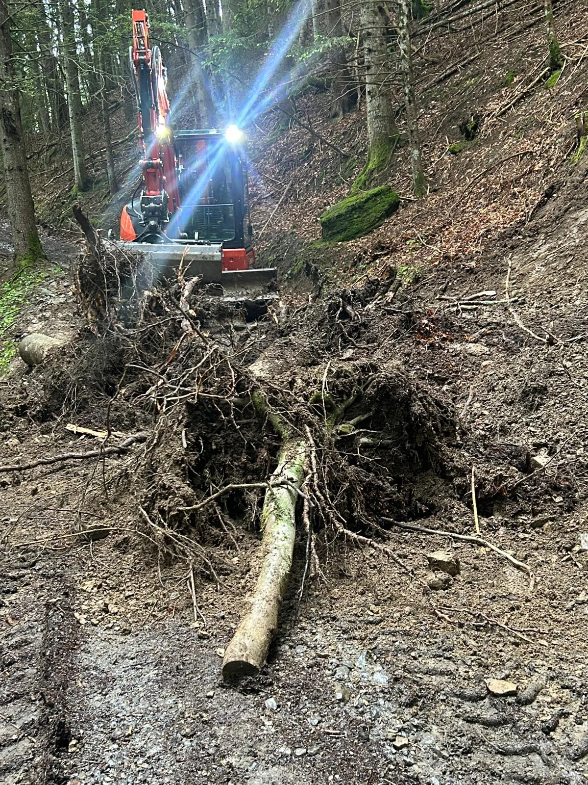 Photo d'une tranchée